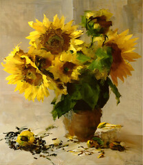 bouquet of sunflowers