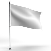 A Blank Flag Waving In The Wind On The Pole Png