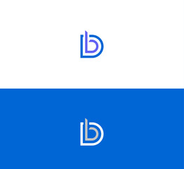 Initial DD, DB Logo Design icon Illustration.