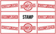 © Engineer Jahid - Accomplished stamp red rubber stamp on white background. Accomplished stamp sign. Accomplished stamp.