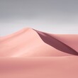 A shimmering pink sand dune illuminated by a mysterious shadow creates an otherworldly atmosphere of mystery and wonder, pastel wallpaper background