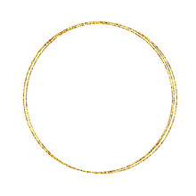 Gold Glitter Swash Shiny Round Circle Frame, Rose Gold Luxury Shape Illustration Element