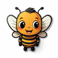 Cute Bee Sticker