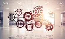 Networking And Wireless Connection As Concept For Effective Modern Business