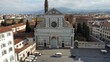 drone photo Santa Maria Novella Basilica, Basilica di Santa Maria Novella Florence italy europe