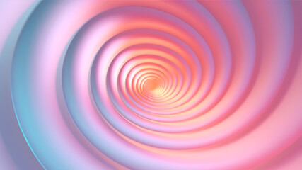 Poster - Pink and blue spiral background. 3d rendering, 3d illustration. generative ai