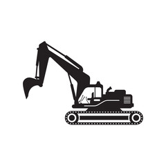 Wall Mural - Excavator icon logo vector illustration template design.