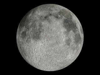 Wall Mural - moon surface close up image.