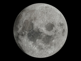 Wall Mural - moon closeup details of lunar surface.