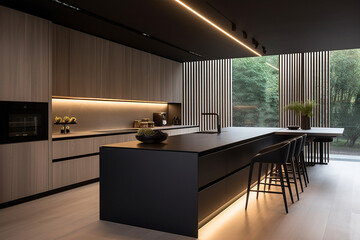 modern kitchen interior