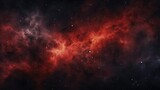 Fototapeta Kosmos - Red and Black Gradient Abstract Galaxy Background Texture. Generative AI illustration.