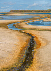 Poster - Lac du Der en basses eaux à Giffaumont-Champaubert, Marne, France