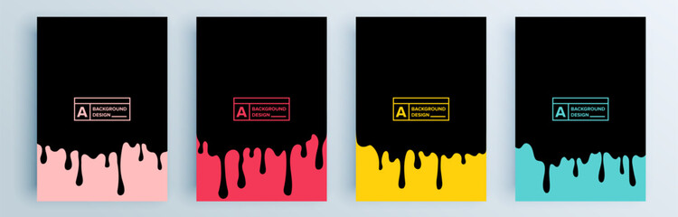 modern abstract covers set, minimal covers design. colorful geometric background, vector illustratio