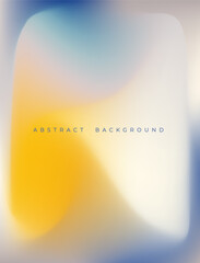 Wall Mural - holographic blue gradient aura pastel mesh background. soft blurry blue, yellow and white design for