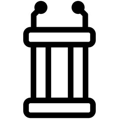 Wall Mural - lectern icon 