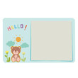 © 25thsunday - Teddy bear template for note and diary
