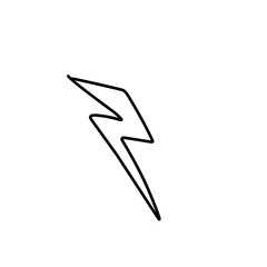 Poster - Handdrawn lightning