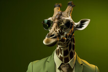 Giraffe In Business Suit Free Stock Photo - Public Domain Pictures
