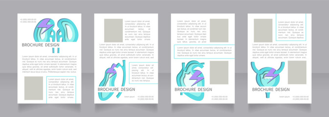 Organ transplantation clinic promo blank brochure layout design. Vertical poster template set with empty copy space for text. Premade corporate reports collection. Editable flyer paper pages