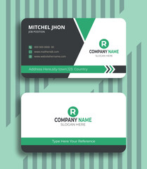 Wall Mural - Creative modern business card template.Vector illustration print.