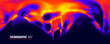 Heat map. Abstract infrared thermographic background. Vector illustration.