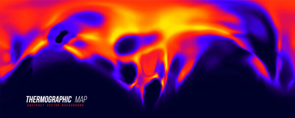 heat map. abstract infrared thermographic background. vector illustration.