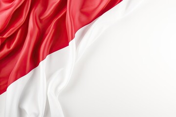 indonesia flag isolated on white background with clipping path