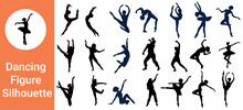 Dancing Figure Silhouette,  Silhouette, Vector, People, Woman, Dance, Dancing, Athlete, Action, Silhouettes, Dancer