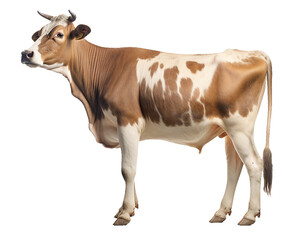 Wall Mural - cow isolated on clear background