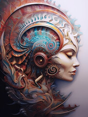 Wall Mural - A close up of a woman