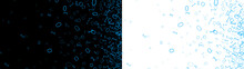 Binary Bit 0 1 Sparkle Blue Glow Futuristic Design Transparent Background