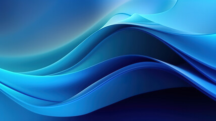 Aufkleber - Abstract blue background. Generative Ai