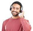 © Suresh Heyt/peopleimages.com - Call center, consulting and smile with portrait of man on png for customer service, networking and advice. Technical support, contact us and agent with consultant isolated on transparent background