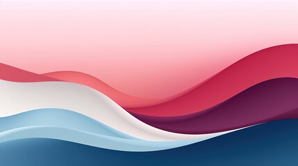 Aufkleber - abstract wave curve sea line ocean background. Generative Ai