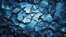 Ice Winter Background Cracks Grunge Texture Black Dark Blue Gray Wallpaper. Generative Ai