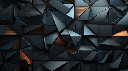 sleek shadows: geometric elegance in soft creamy high-resolution wallpaper - ai generative