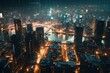 High-tech metropolis with seamless digital connections. Generative AI