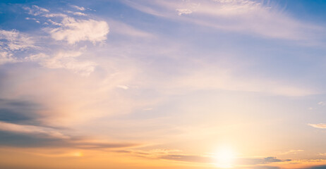 Wall Mural - sunset sky with clouds