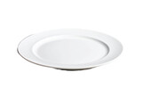 Fototapeta Mapy - A transparent background showcases a plate that is devoid of any food.