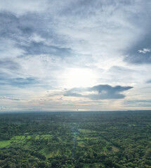 Wall Mural - cloudy sky on sunset time