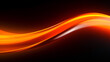 Orange tech neon spotlight background, speed motion abstract background, Orange light background.