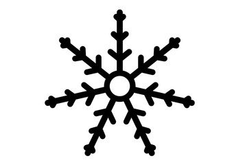 Xmas snowflake winter christmas design element silhouette crystal symbol sign