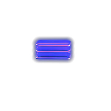 Purple luminous symbol