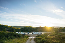 Wild Camping Filled With Caravans 