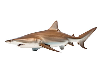 Wall Mural - Sandbar shark Carcharhinus plumbeus, Transparent background. generative AI