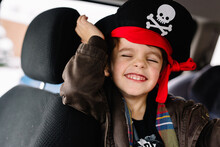 Boy Wears Pirate Hat