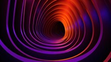  A Tunnel Of Purple And Red Lights With A Black Background And A Red And Purple Light At The End Of The Tunnel Is A Black And Purple Light At The End Of The Tunnel.  Generative Ai