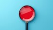 © LabirintStudio - A magnifying glass on a blue background