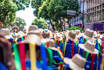 Wall Mural - Arraial do Pavulagem is a musical group that develops an artistic and cultural movement that occupies the streets of Belém do Pará with its popular and colorful processions in June and October