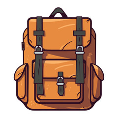 Poster - Travel adventure backpack, luggage handle